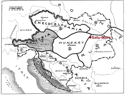 La spartizione dell'Impero Austriaco