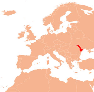 la posizione della Bessarabia in Europa